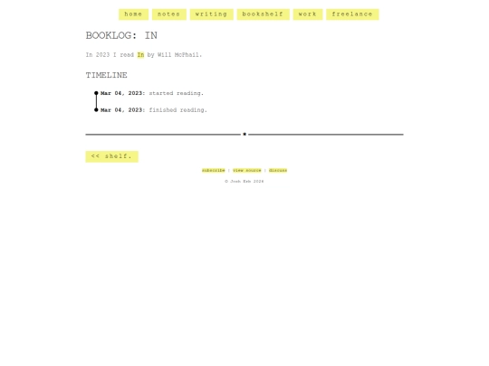 shelf/will-mcphail/in screenshot