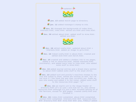archive/updates screenshot