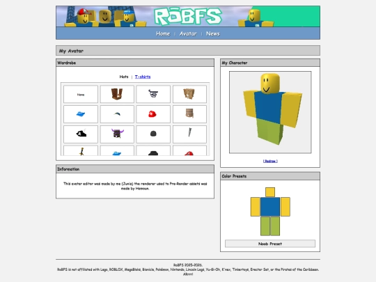 Website screenshot