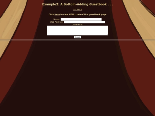 guestbook screenshot