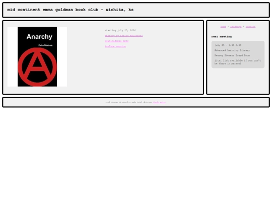 readings screenshot