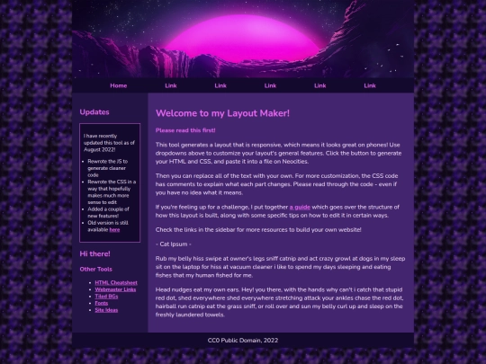 Website screenshot