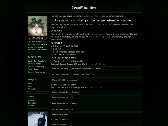 projects/howtomakeaserver screenshot