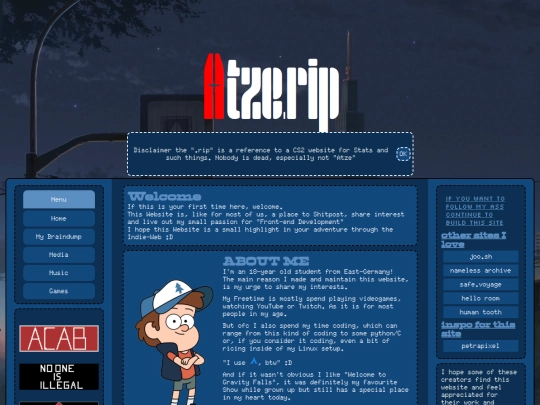 Website screenshot