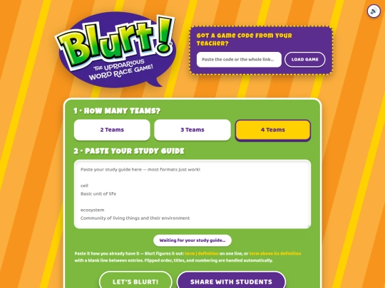 blurt screenshot