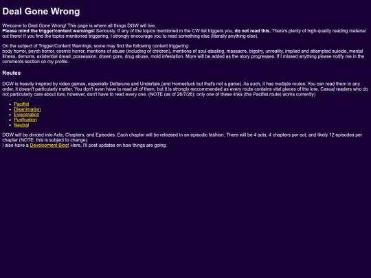 DealGoneWrong/TitlePage screenshot
