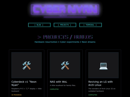 projects screenshot