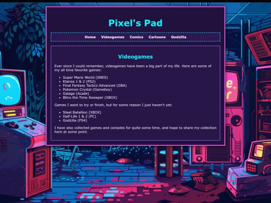 Website screenshot