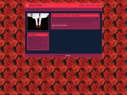 blog screenshot