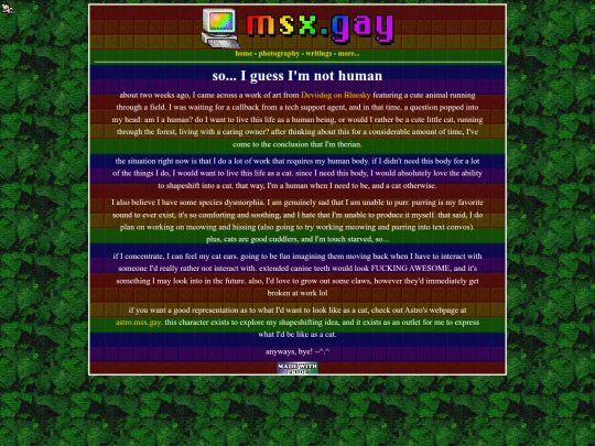 writings/human screenshot