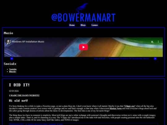 Website screenshot