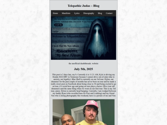 Website screenshot