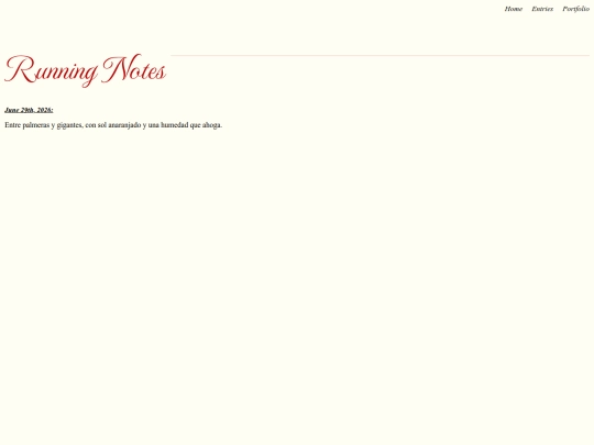 running_notes screenshot