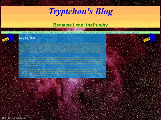 blog screenshot