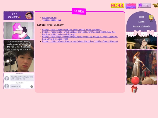 links screenshot