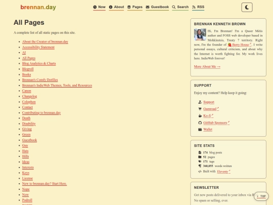 pages screenshot