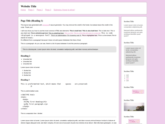 Website screenshot