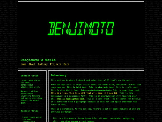 Website screenshot