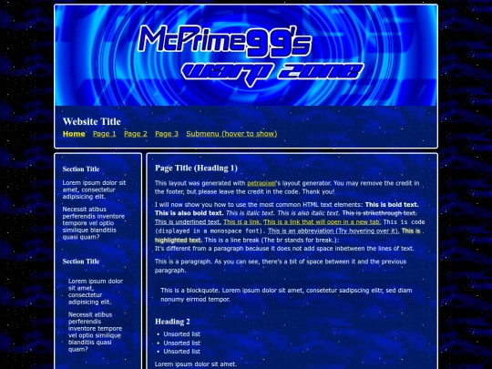 Website screenshot