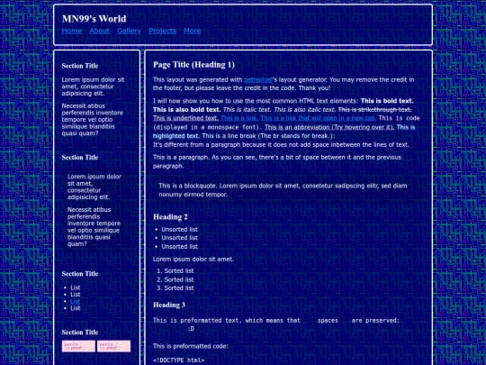 Website screenshot