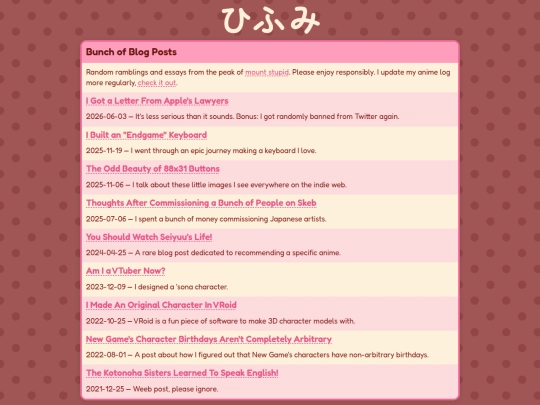 blog screenshot