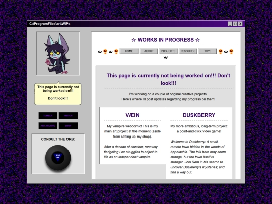 projects screenshot