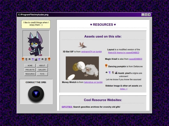 resources screenshot