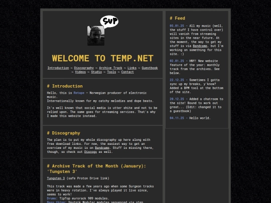 Website screenshot
