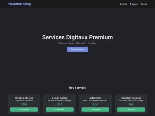 Website screenshot