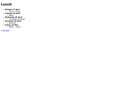 lunch screenshot
