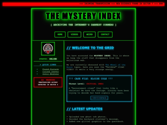 Website screenshot