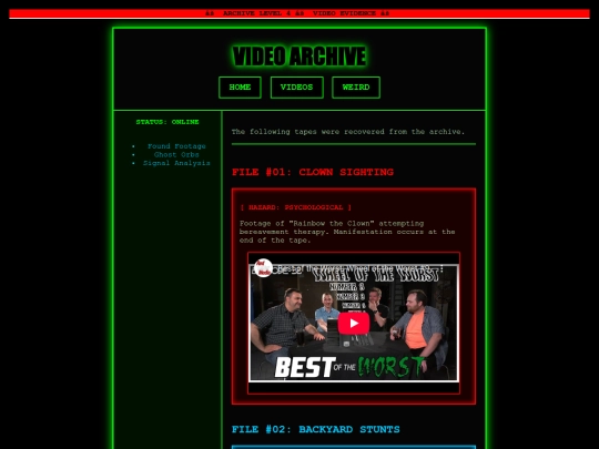 Website screenshot