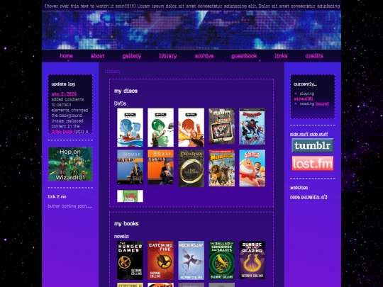 library screenshot