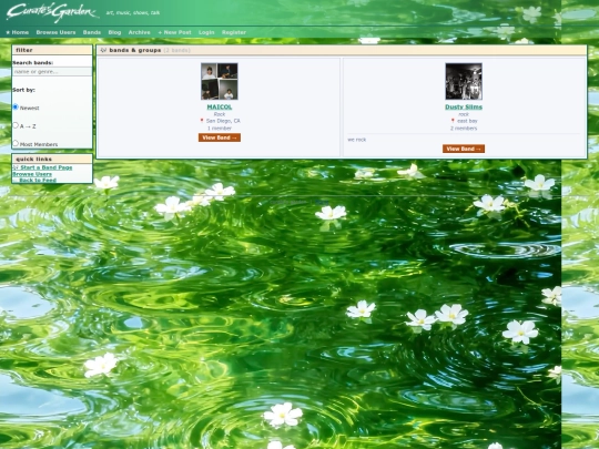 bands screenshot