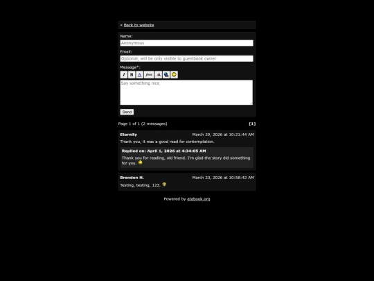 Website screenshot