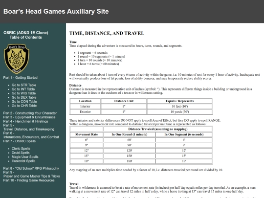 core/05-Travel-Distance-Timekeeping_OSRIC screenshot