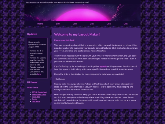 Website screenshot