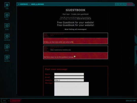 Website screenshot