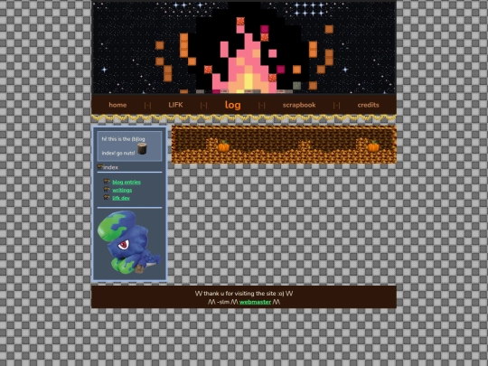 log screenshot