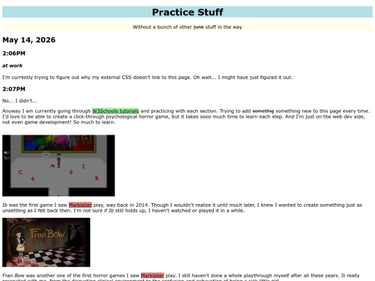 practice screenshot