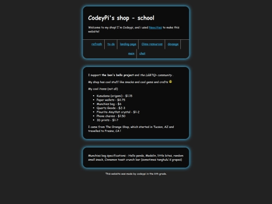 Website screenshot