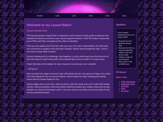 Website screenshot
