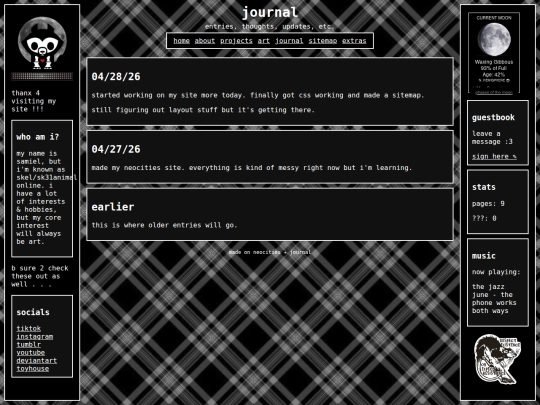 blog screenshot