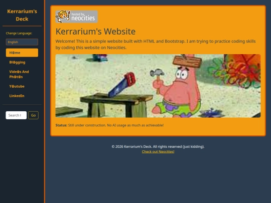 Website screenshot
