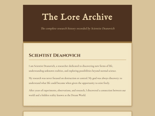 lore screenshot
