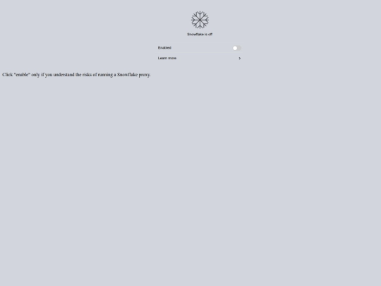 Snowflake screenshot