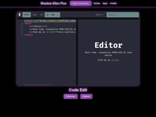 Website screenshot