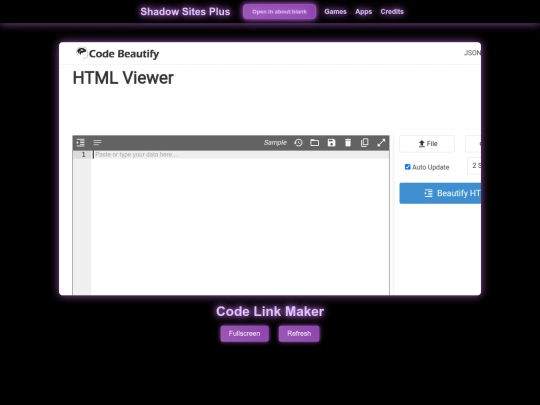 Website screenshot
