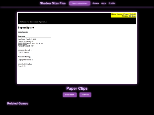 Website screenshot