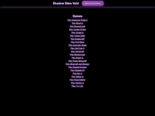 Website screenshot